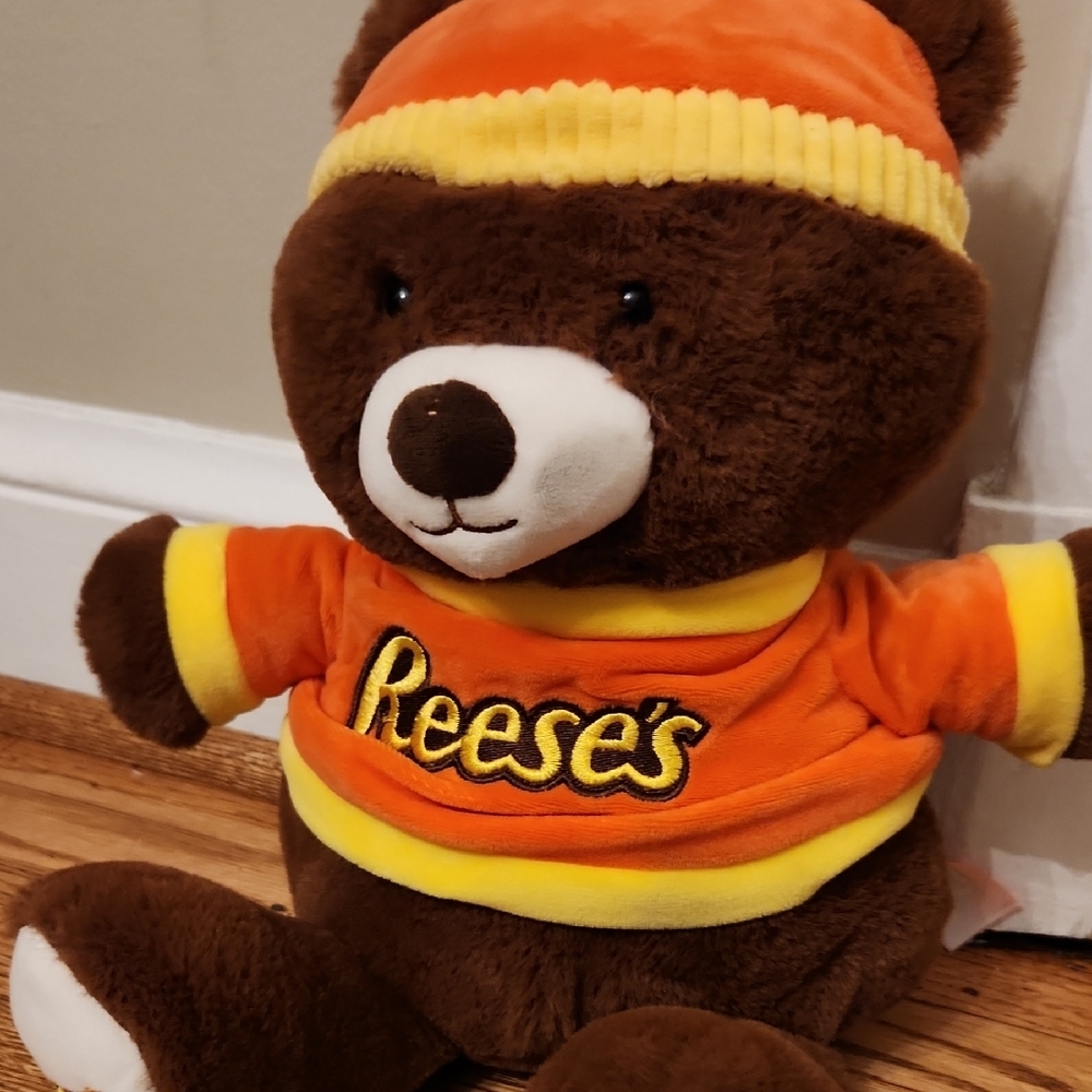 Reese's Plush Bear with Orange and Yellow Outfit
